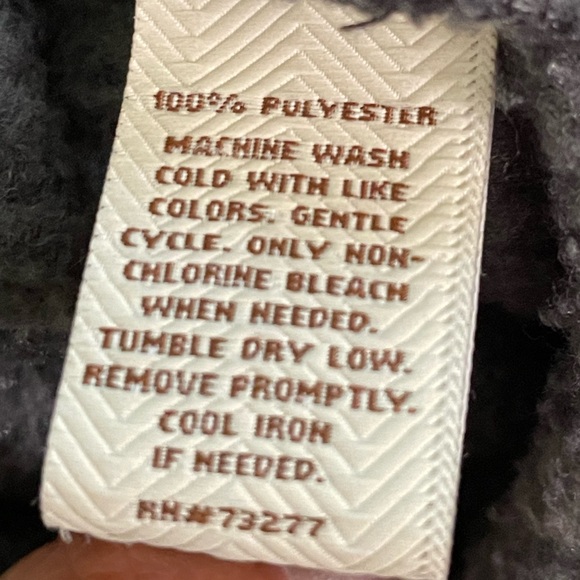 [Sonoma] black and grey fleece jacket L - Picture 4 of 7